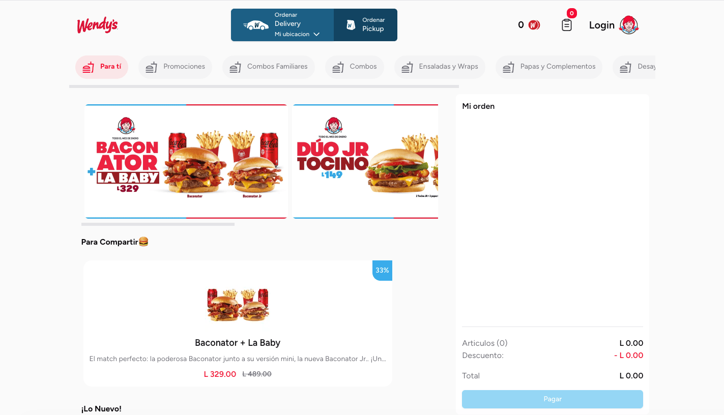 Wendys Pedidos 4