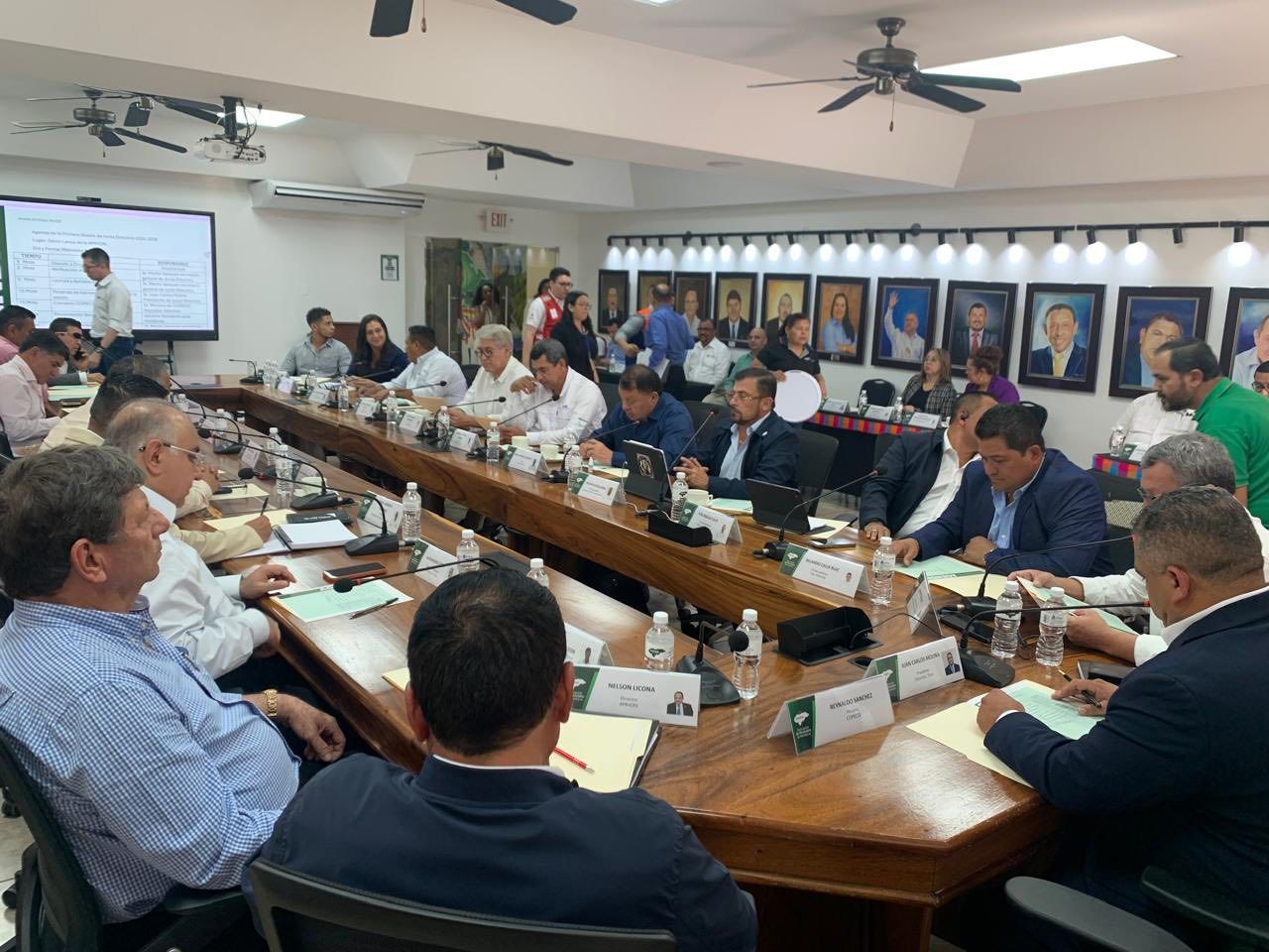 Villanueva presente en sesión de Junta Directiva de AMHON